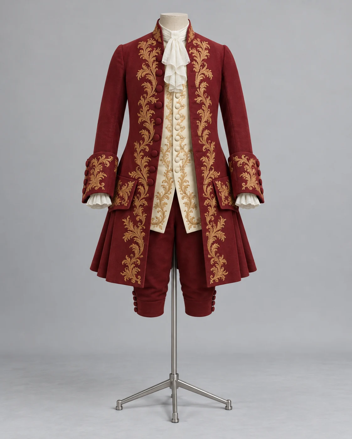 Baroque Scroll Coat Ensemble