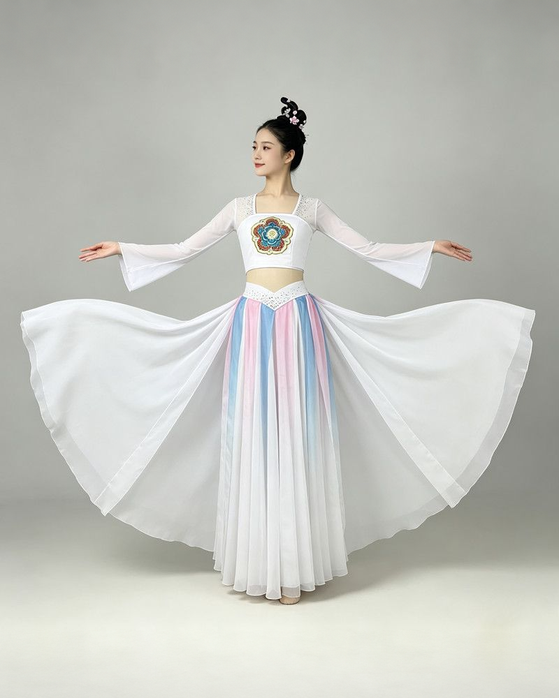 White and Pastel Panel Dance Set — reviewed display photograph