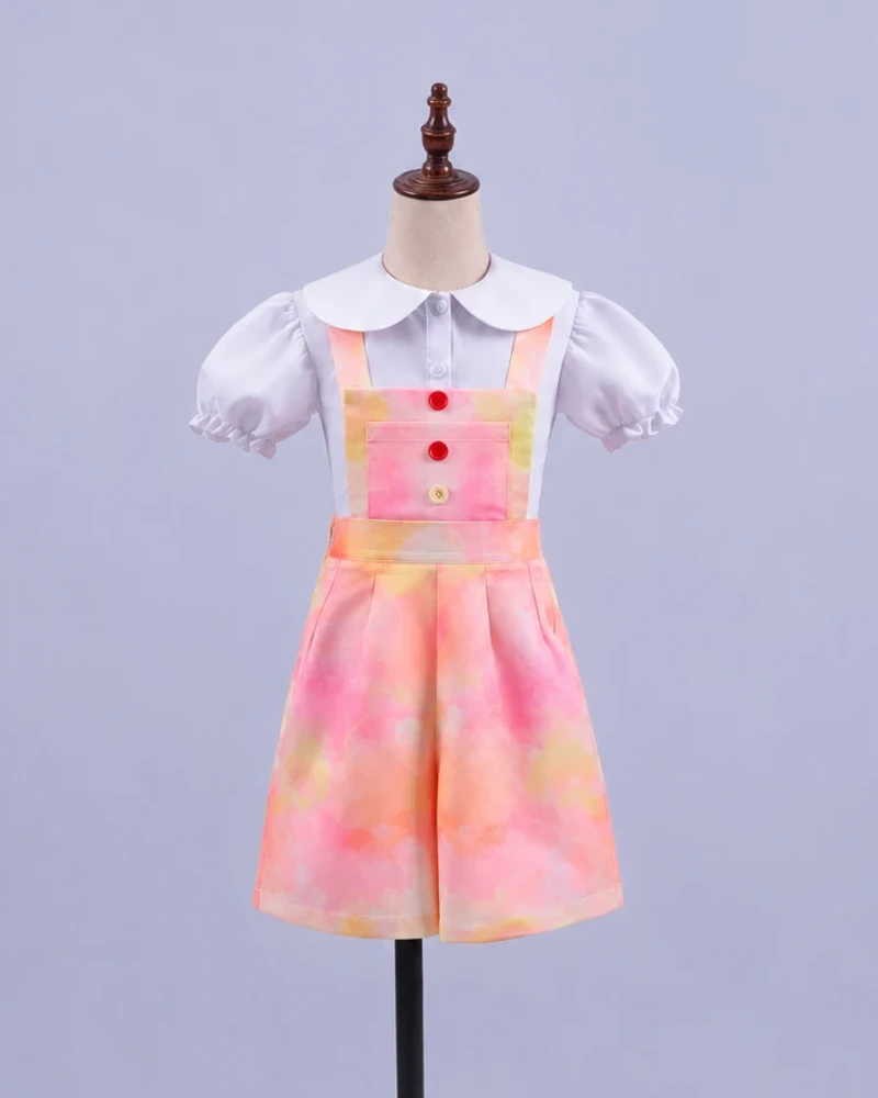 Pastel Suspender Shorts Dance Set — reviewed display photograph
