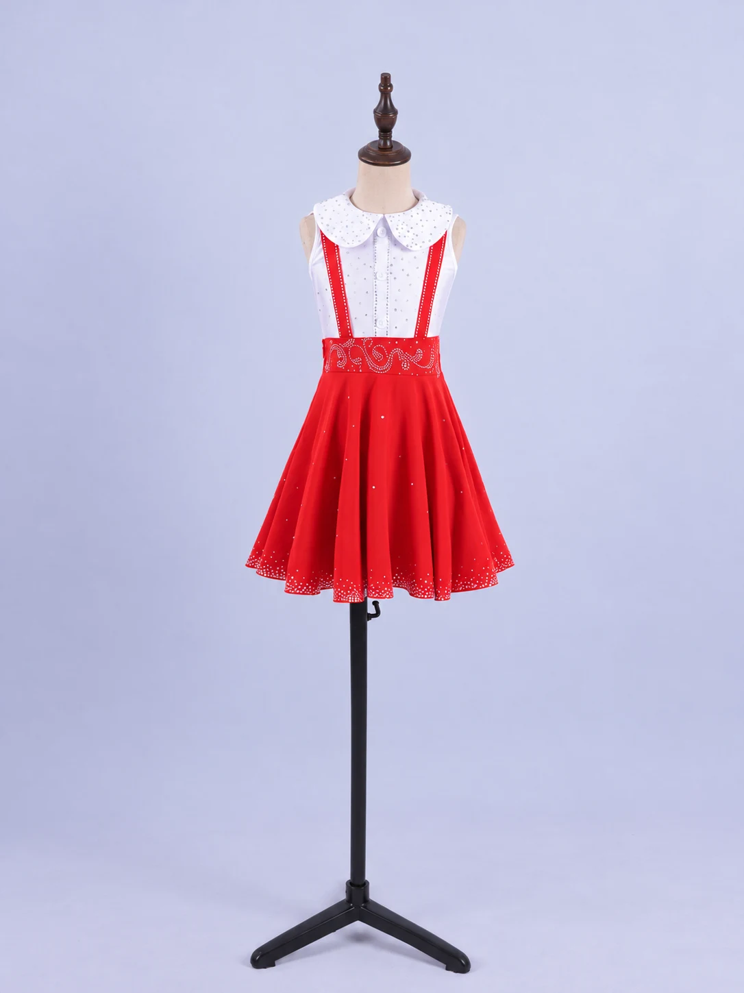Red & White Junior Dance Ensemble — retouched product photograph